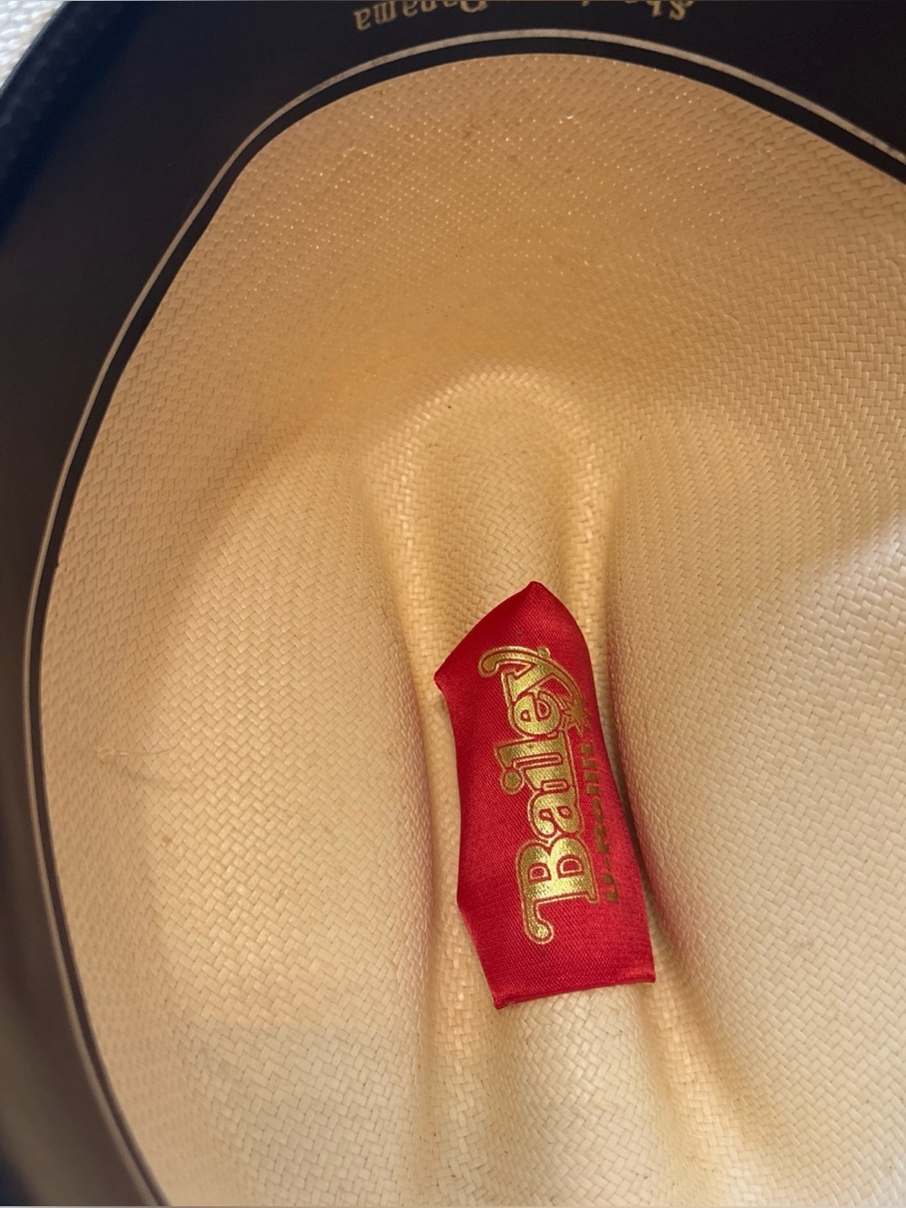 Bailey U-Rollit Shantung Panama Cowboy Hat Size 7 1/8 Made in USA - Picture 9 of 15